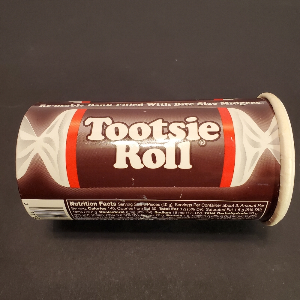 Tootsie Roll Bank Cardboard and plastic 2017